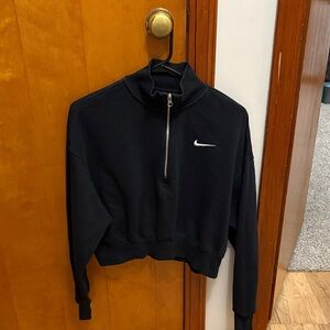 Nike Women's Black Half-Zip Sweatshirt NEW